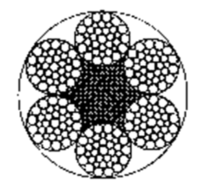 粗直径钢丝绳6×36WS+FC