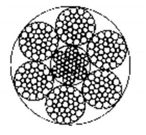 粗直径钢丝绳6×36WS+IWRC