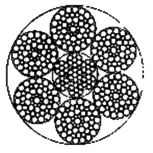 粗直径钢丝绳6×55SWS+IWRC