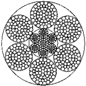 粗直径钢丝绳6×65FNS+IWRC
