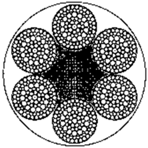 粗直径钢丝绳6×103FSNS+FC