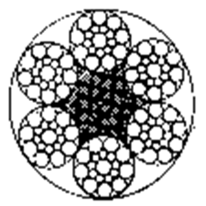 电梯用钢丝绳6×19S+FC