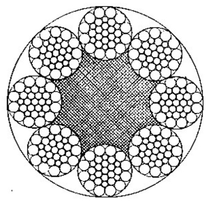 线接触钢丝绳8×31WS+FC