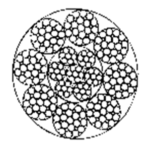 电梯用钢丝绳8×25Fi+IWRC